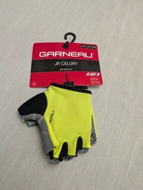 Garneau JR Calory Kids Cycling Gloves - Neon Yellow
